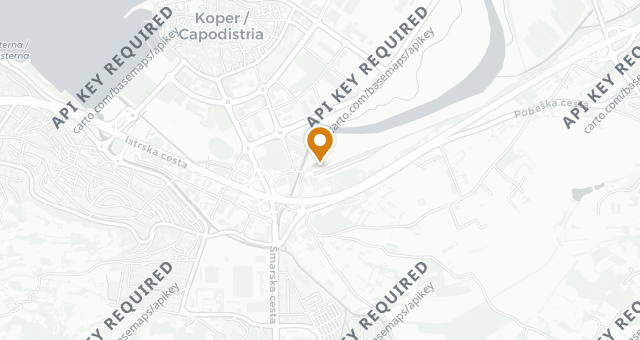Map showing Koper
