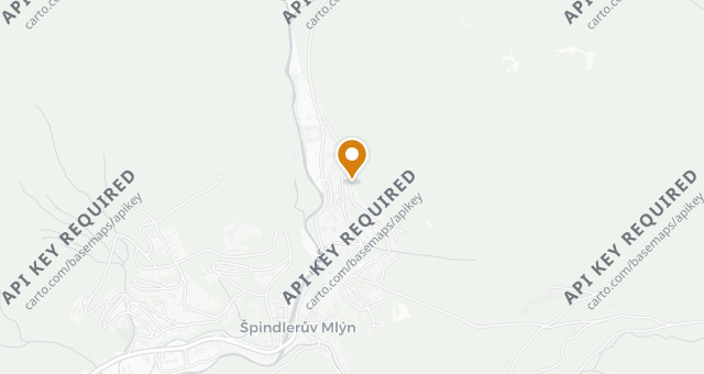 Map showing Hotel Pod Jasany - Le Petit Gourmand