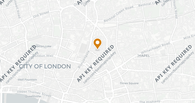 Map showing Ottolenghi Spitalfields