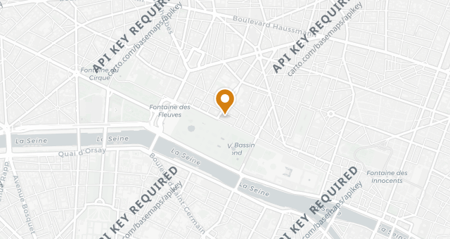 Map showing Le Meurice