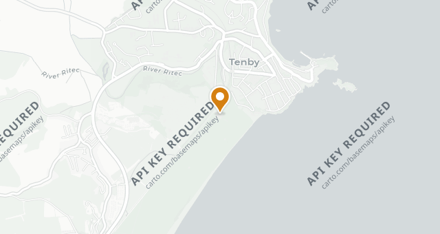 Map showing The Links