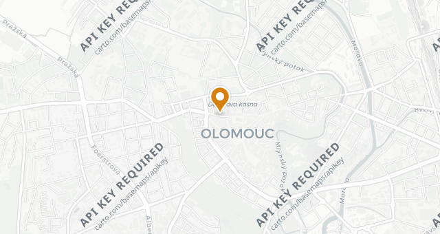 Map showing U Ptáka