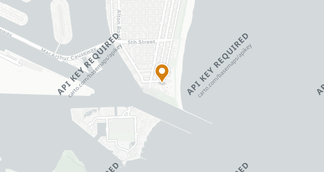 Map showing Catch Miami