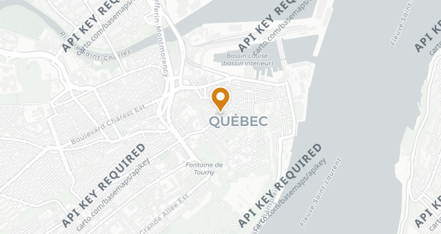 Map showing Chez Boulay - Bistro Boréal