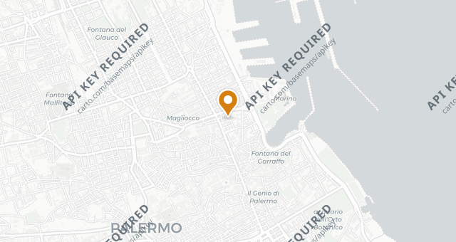 Map showing Palazzo Branciforte