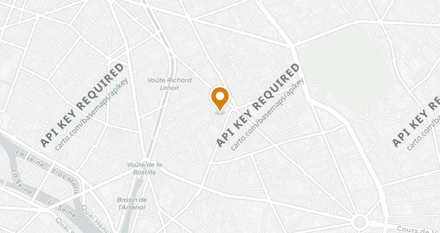 Map showing Chez Aline