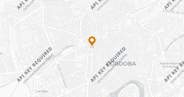 Map showing La Casa de Manolete Bistró