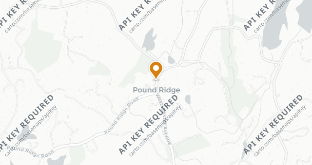 Map showing The Inn at Pound Ridge