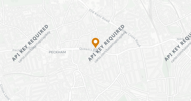 Map showing Peckham Cellars