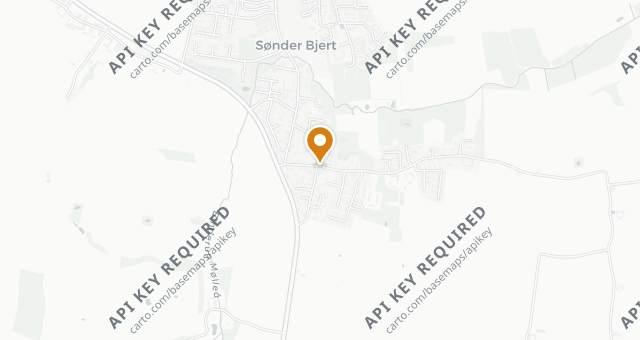 Map showing Sdr. Bjert Kro
