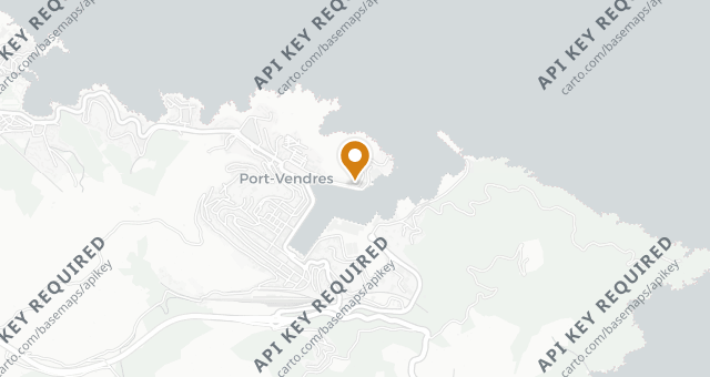 Map showing La Côte Vermeille
