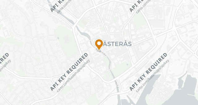 Map showing Nya Hattfabriken