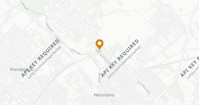 Map showing Locanda del Villoresi