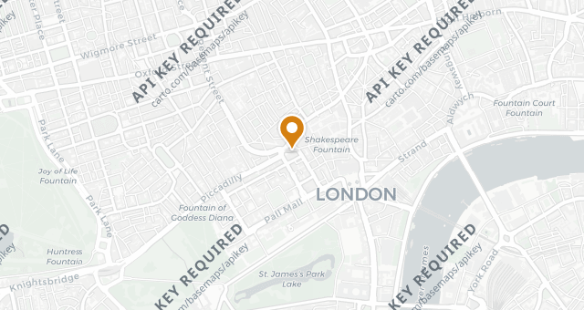 Map showing Masala Zone Piccadilly Circus