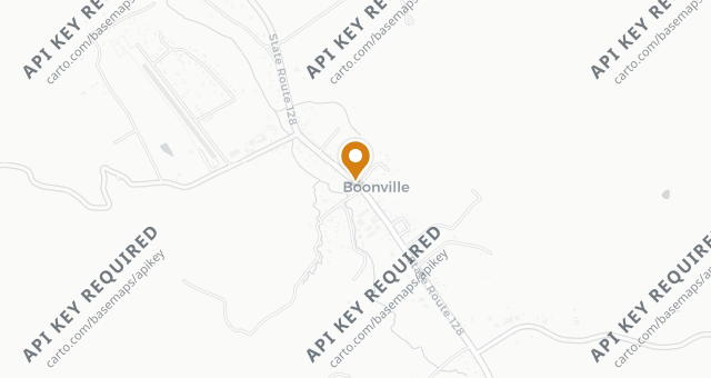 Map showing Boonville Hotel & Restaurant