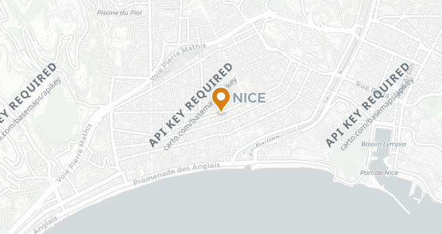 Map showing Chez Davia