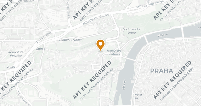Map showing Terasa U Zlaté studně