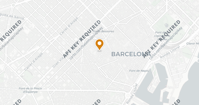 Map showing Dos Pebrots