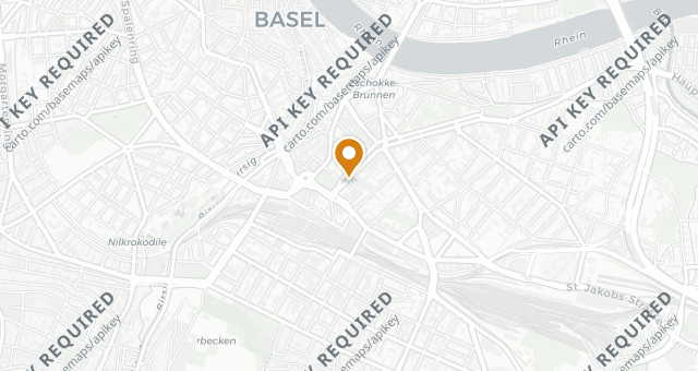 Map showing Mövenpick Hotel Basel
