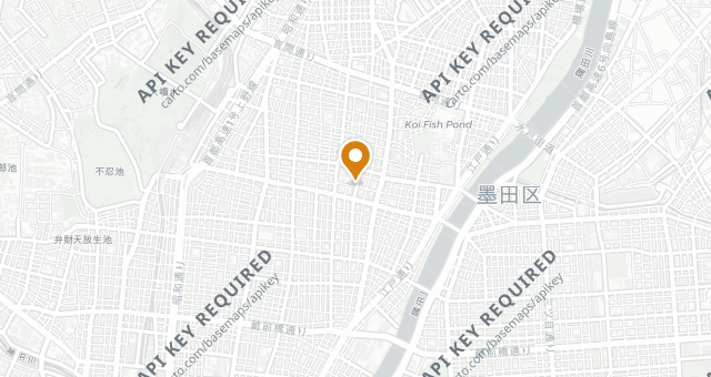 Map showing Asakusa Hirayama
