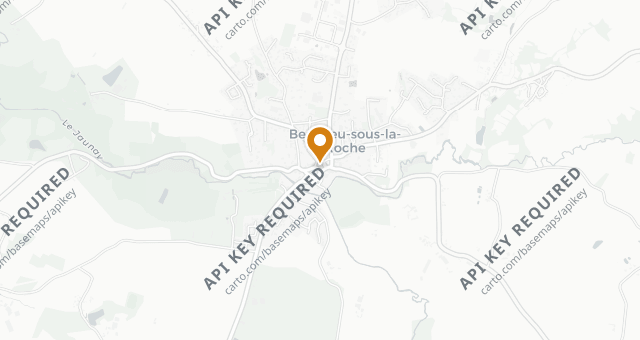 Map showing Le Café des Arts