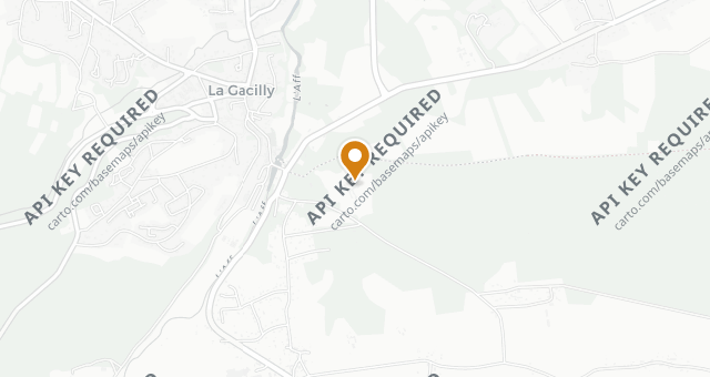 Map showing Les Jardins Sauvages - La Grée des Landes