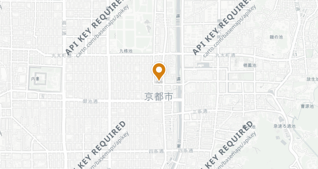 Map showing Nijo Minami