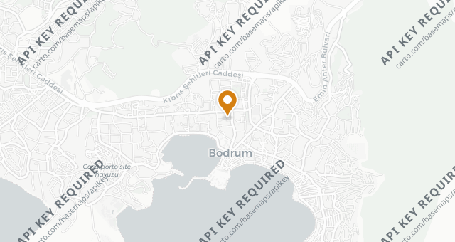 Map showing Scorpios Bodrum