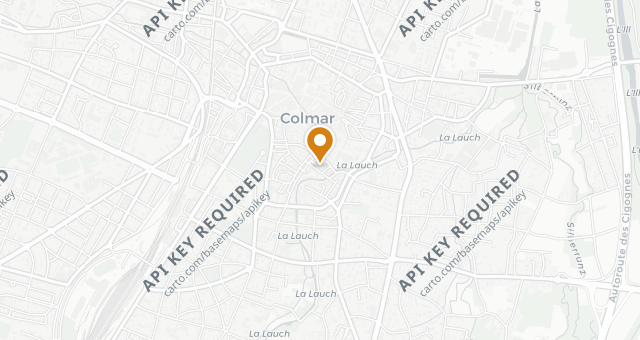 Map showing La Maison Rouge