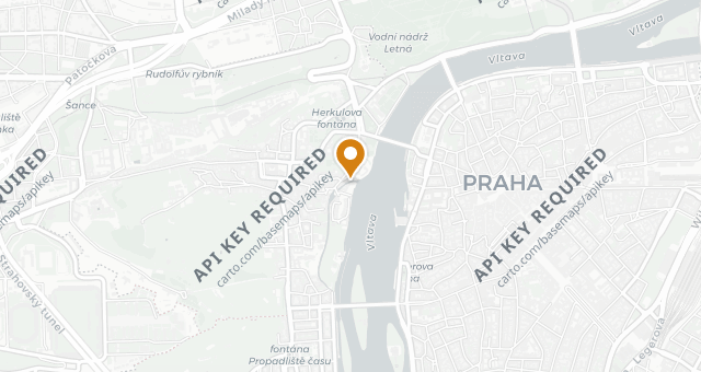 Map showing Kampa Park Restaurace