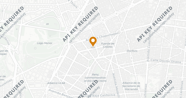 Map showing Casona Restaurante
