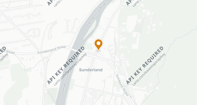 Map showing Blue Heron Restaurant