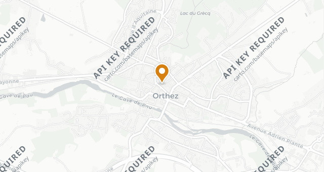 Map showing La Maison