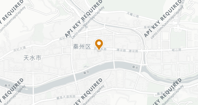 Map showing Tian Shui