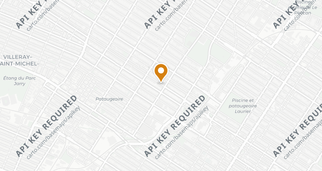 Map showing Montréal Plaza