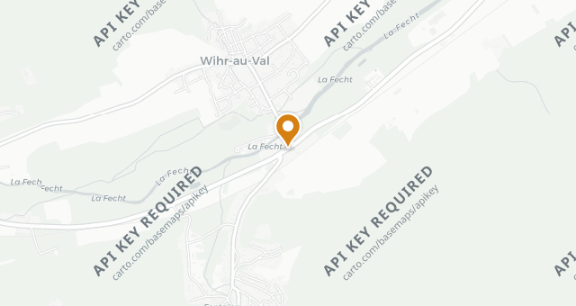 Map showing La Nouvelle Auberge