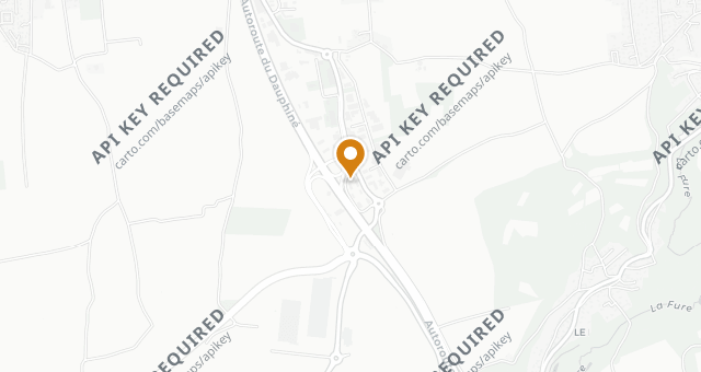 Map showing La Colombe