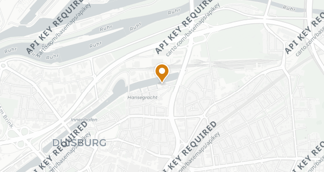 Map showing Küppersmühle Restaurant