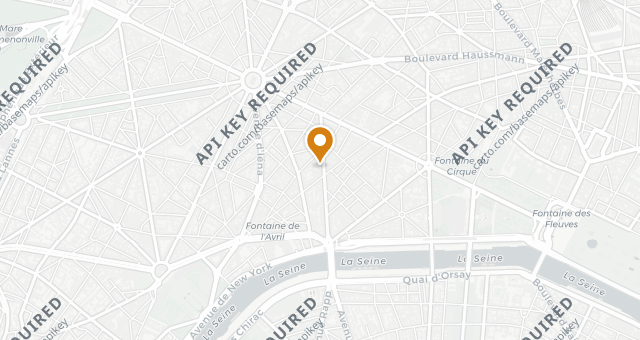 Map showing Le Cinq