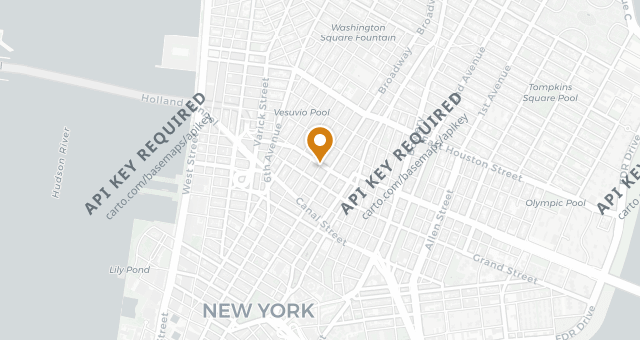 Map showing Bibliotheque