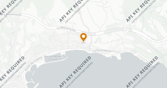 Map showing Casa Fuego