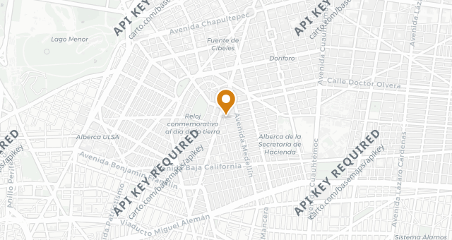 Map showing Taquería El Jarocho