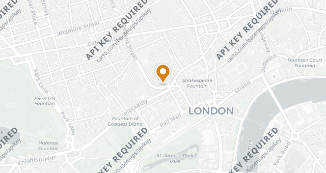 Map showing Alex Dilling at Hotel Café Royal