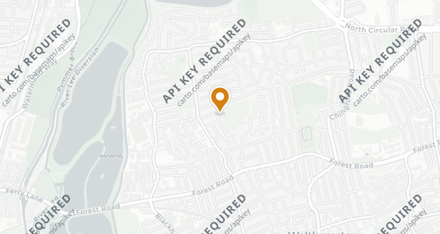 Map showing Lucky Yu Bakery