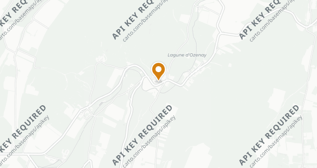 Map showing Le Relais d'Ozenay