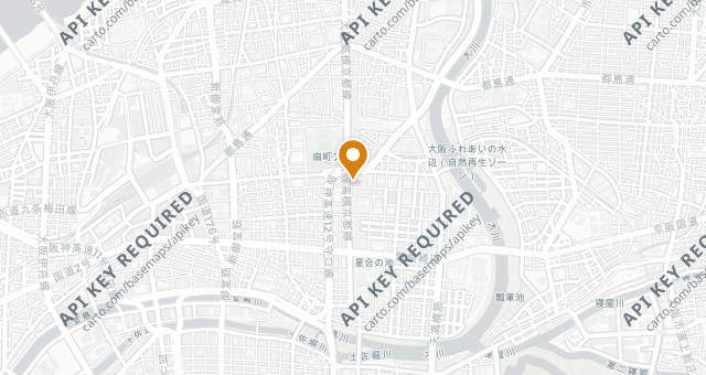 Map showing Ogimachi Udonya Asuro
