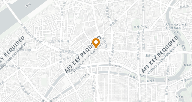 Map showing Kitashinchi Yumiba Shinnosuke