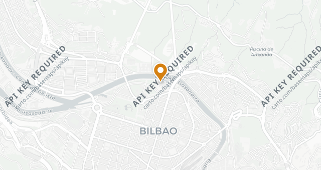 Map showing Nerua Guggenheim Bilbao