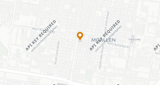 Map showing The Patio on Guerra
