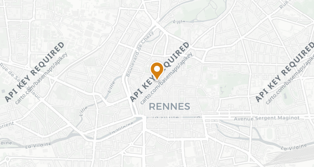 Map showing Chez P'tit Louis